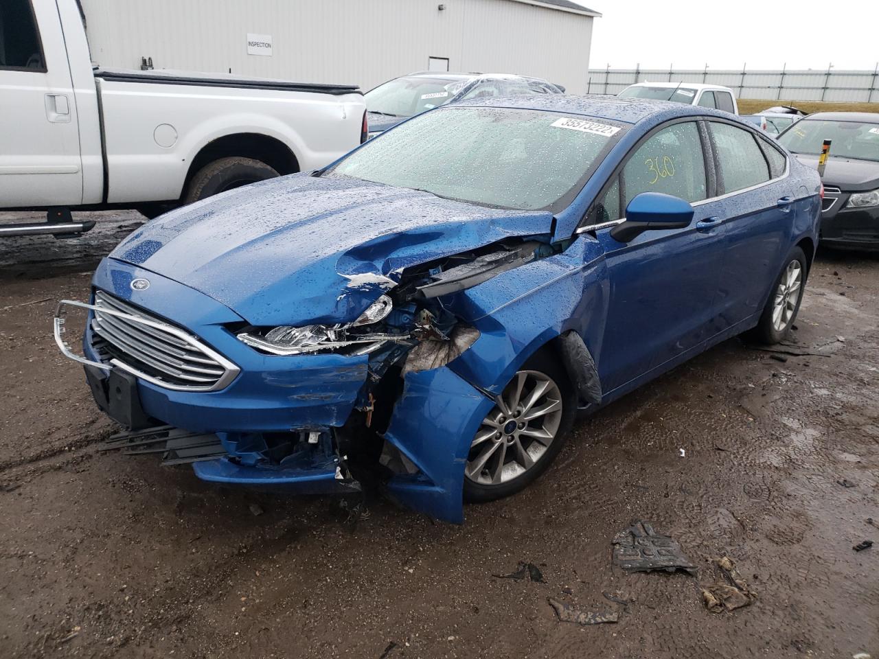 Photo 2 from auction – 2017 FORD FUSION SE with VIN 3FA6P0HD6HR104524