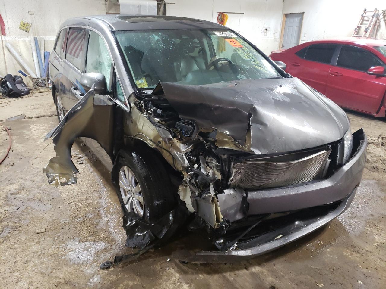 HONDA ODYSSEY EX 2014 with VIN 5FNRL5H61EB001347 - Photo from auction