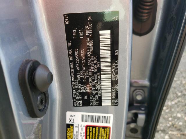 Photo 10 from auction – 2021 TOYOTA HIGHLANDER with VIN 5TDYZRAH3MS054686