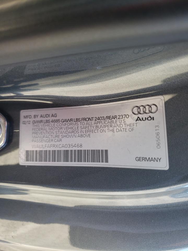 Photo 10 from auction – 2012 AUDI A5 PREMIUM with VIN WAULFAFRXCA035468