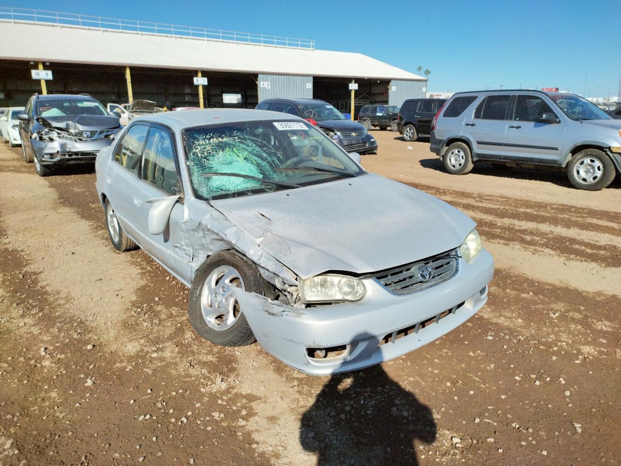TOYOTA COROLLA CE 2001 with VIN 1NXBR12E71Z541212 - Photo from auction