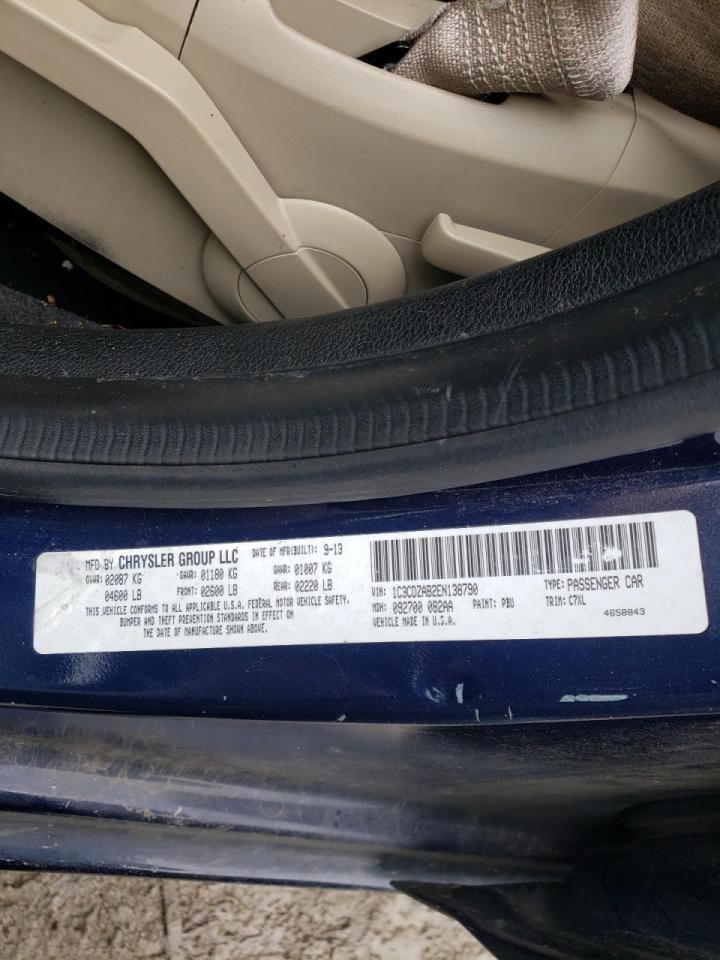 Photo 10 from auction – 2014 DODGE AVENGER SE with VIN 1C3CDZAB2EN138790