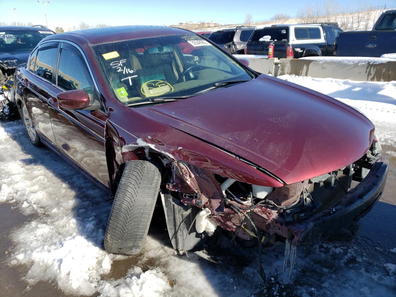HONDA ACCORD EXL 2010 with VIN 1HGCP2F86AA137975 - Photo from auction