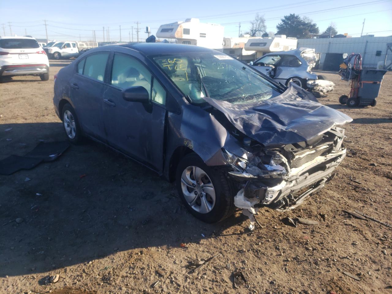 HONDA CIVIC LX 2015 with VIN 19XFB2F59FE255846 - Photo from auction