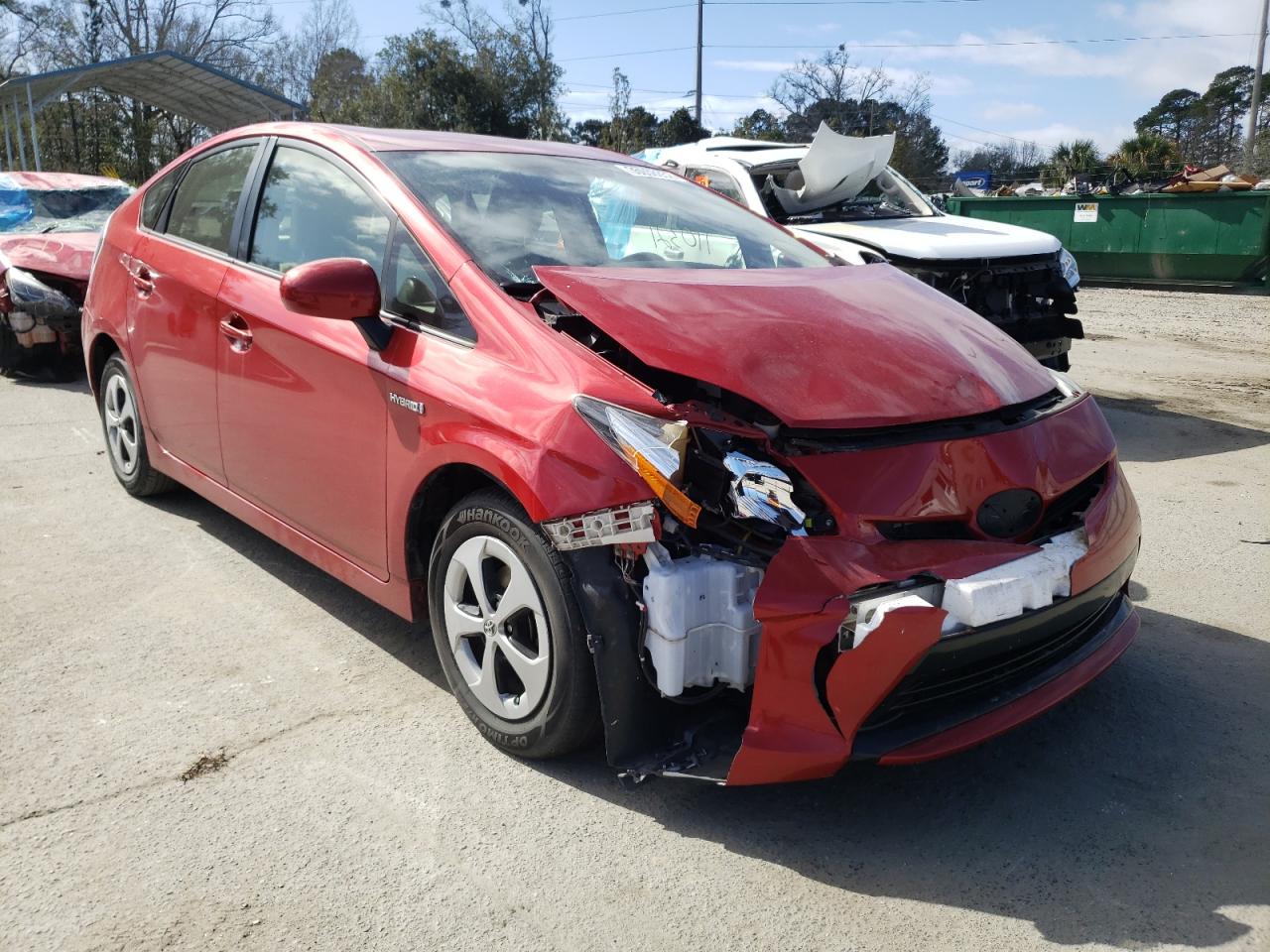TOYOTA PRIUS 2015 with VIN JTDKN3DU1F0454906 - Photo from auction