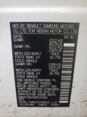Photo 10 from auction – 2016 NISSAN ROGUE S with VIN KNMAT2MV3GP676263