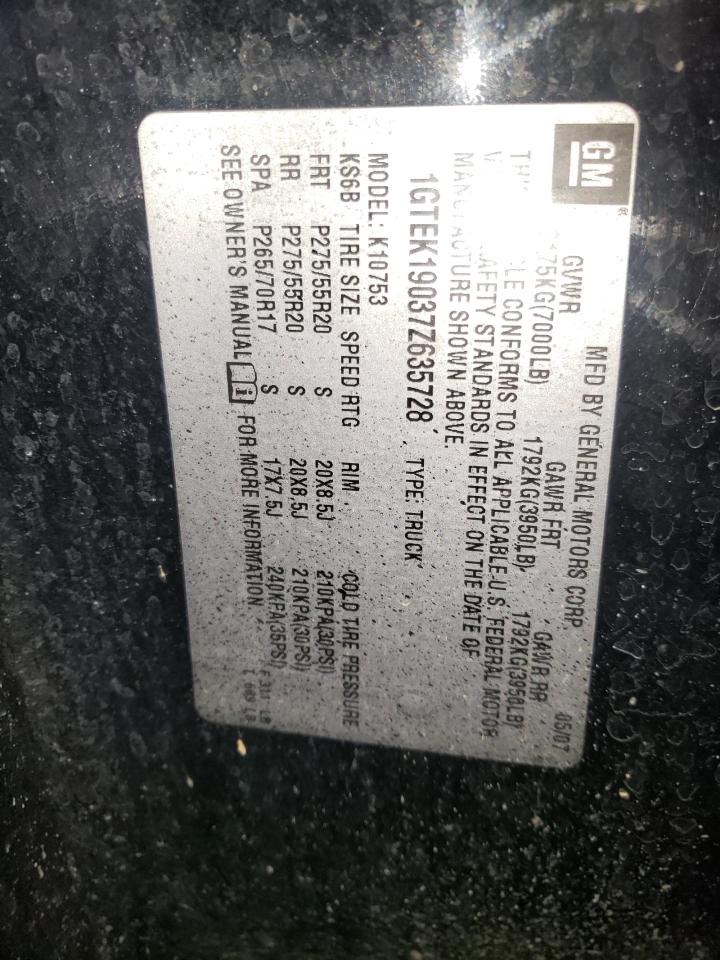 Photo 10 from auction – 2010 GMC SIERRA K15 with VIN 1GTSKUEA9AZ116001