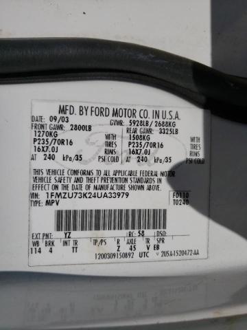 Фото 10 с аукциона – 2004 FORD EXPLORER X с VIN 1FMZU73K24UA33979