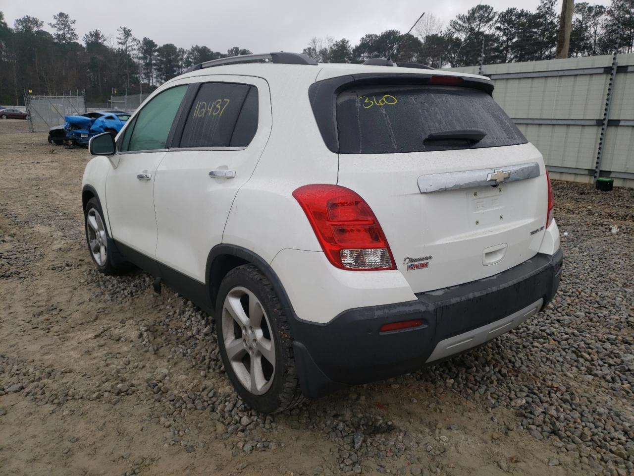 Photo 3 from auction – 2015 CHEVROLET TRAX LTZ with VIN KL7CJNSB2FB074021