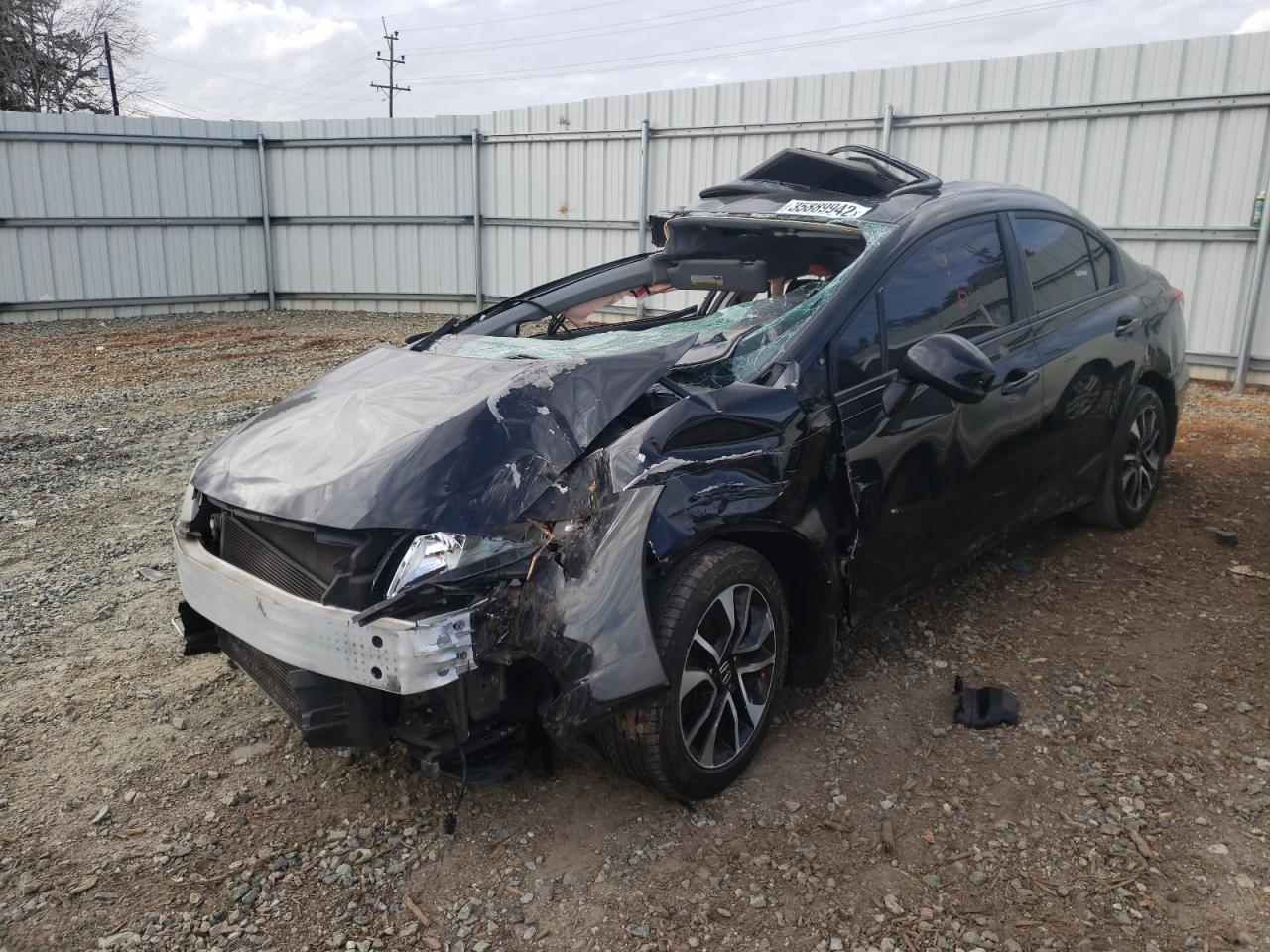 Photo 2 from auction – 2013 HONDA CIVIC EXL with VIN 19XFB2F99DE050513
