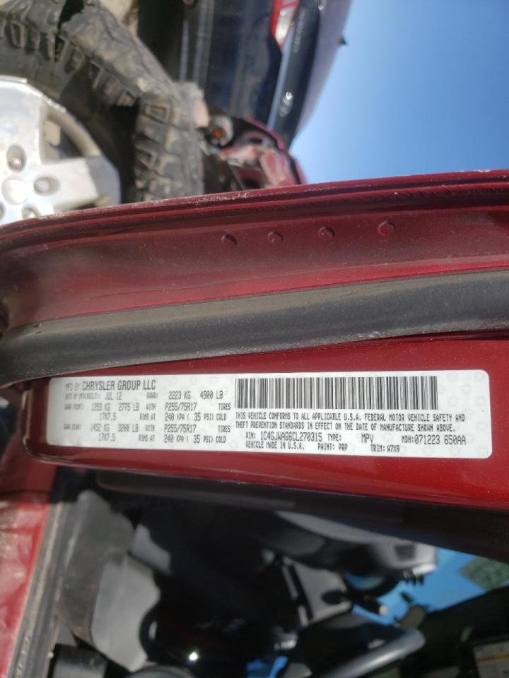 Photo 10 from auction – 2012 JEEP WRANGLER S with VIN 1C4GJWAG6CL270315