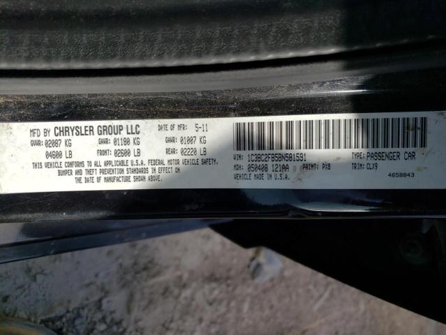 Photo 10 from auction – 2011 CHRYSLER 200 LIMITE with VIN 1C3BC2FB5BN581591