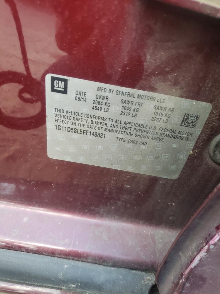 Photo 10 from auction – 2015 CHEVROLET MALIBU 2LT with VIN 1G11D5SL5FF148821