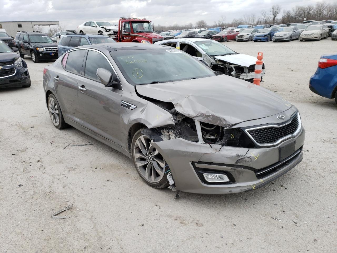 KIA OPTIMA SX 2014 with VIN 5XXGR4A64EG321818 - Photo from auction