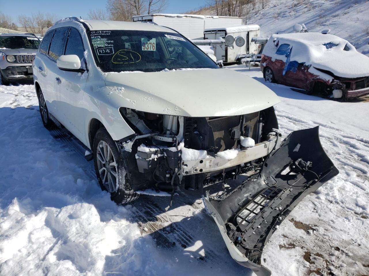 NISSAN PATHFINDER 2016 with VIN 5N1AR2MM1GC624090 - Photo from auction