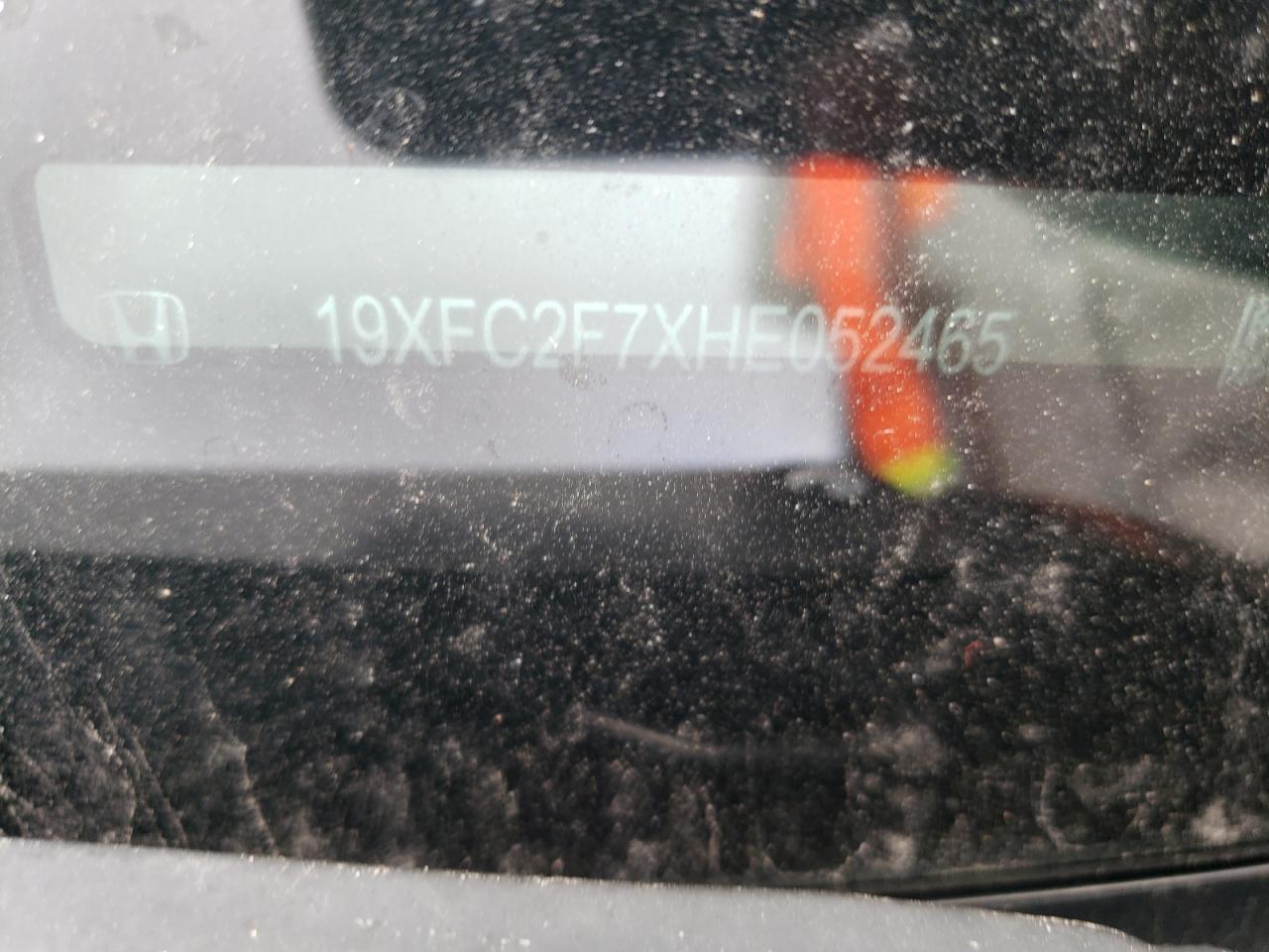 Photo 10 from auction – 2017 HONDA CIVIC EX with VIN 19XFC2F7XHE052465