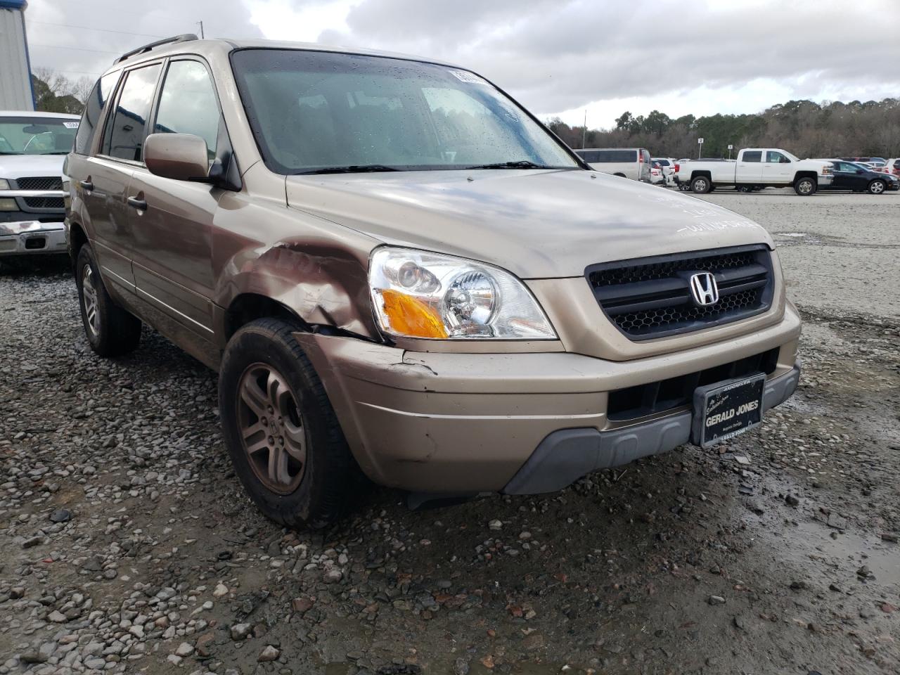 HONDA PILOT EX 2003 with VIN 2HKYF18453H618436 - Photo from auction