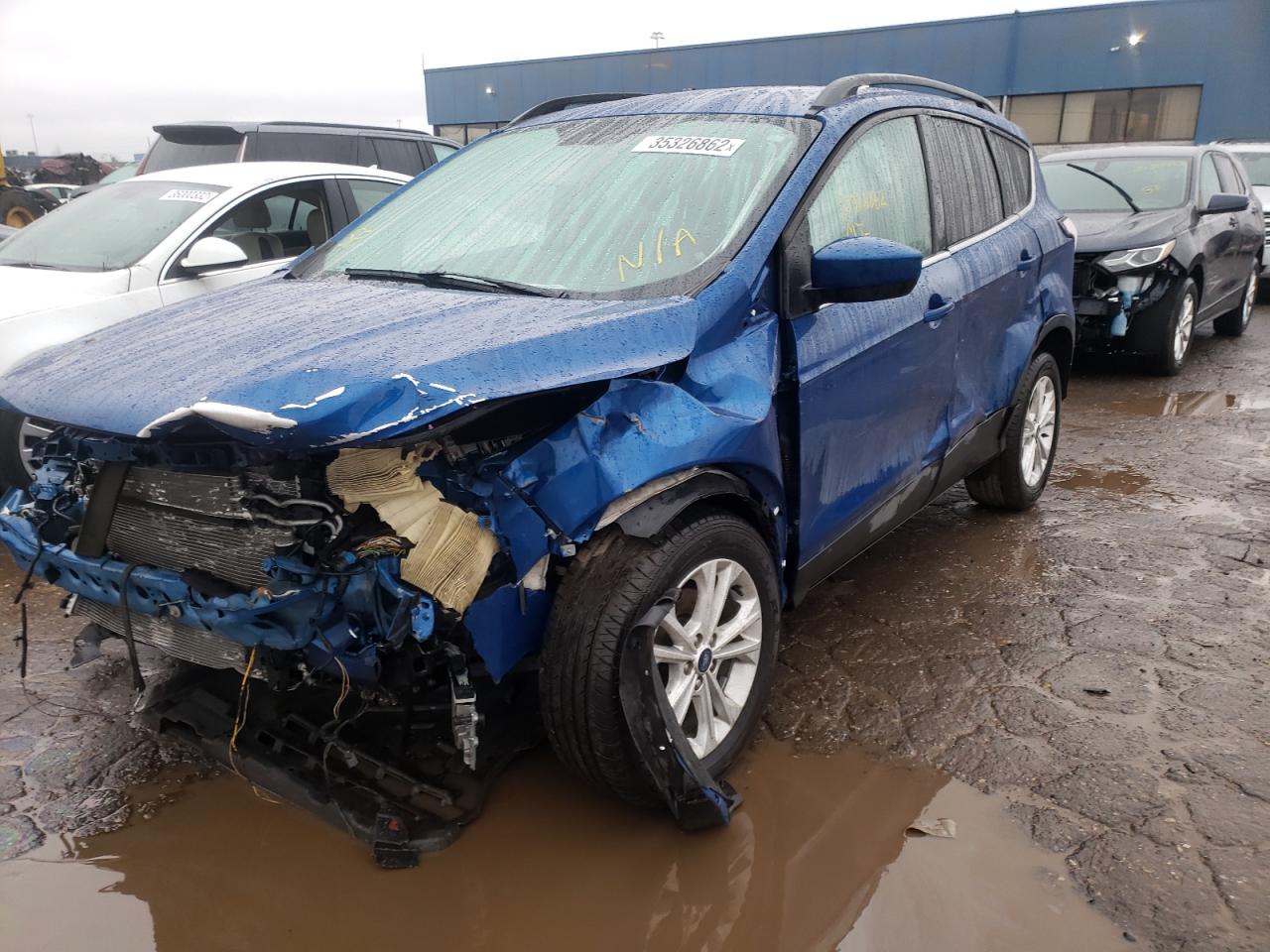 Photo 2 from auction – 2018 FORD ESCAPE SEL with VIN 1FMCU0HD7JUD27929