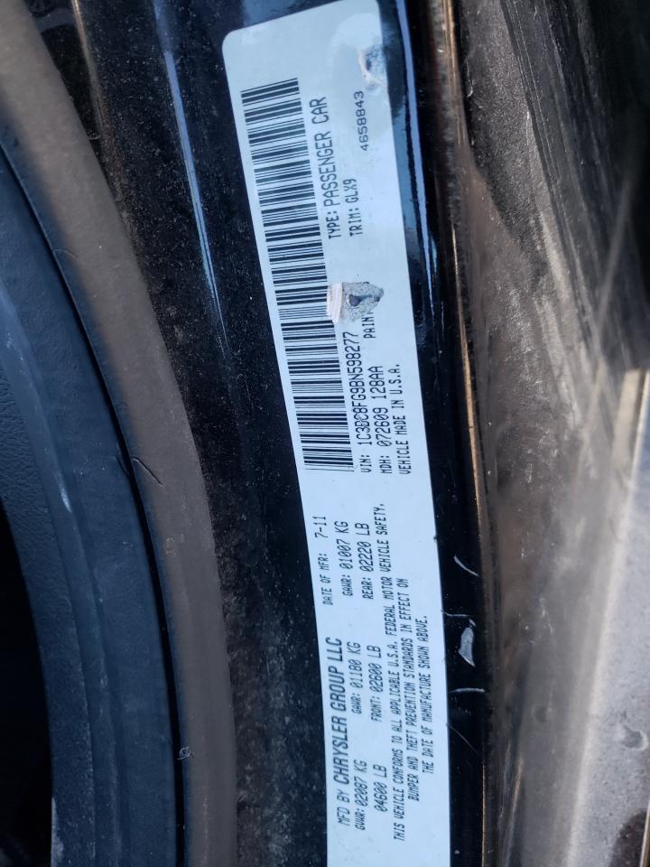 Photo 10 from auction – 2011 CHRYSLER 200 with VIN 1C3BC8FG9BN598277