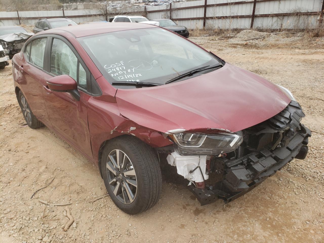 Photo 1 from auction – 2021 NISSAN VERSA SV with VIN 3N1CN8EV8ML893211