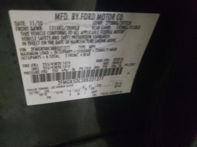 Photo 10 from auction – 2011 FORD FLEX LIMIT with VIN 2FMGK5DC3BBD21277