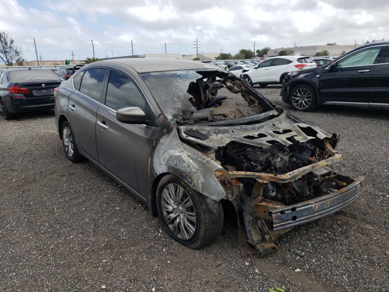 NISSAN SENTRA S 2015 with VIN 3N1AB7AP1FY290270 - Photo from auction
