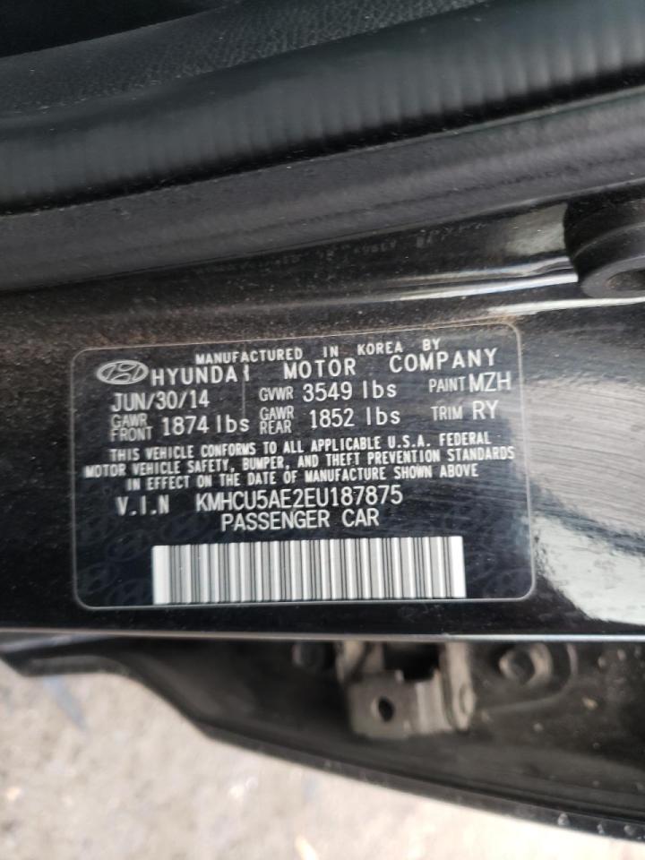 Photo 10 from auction – 2014 HYUNDAI ACCENT GLS with VIN KMHCU5AE2EU187875