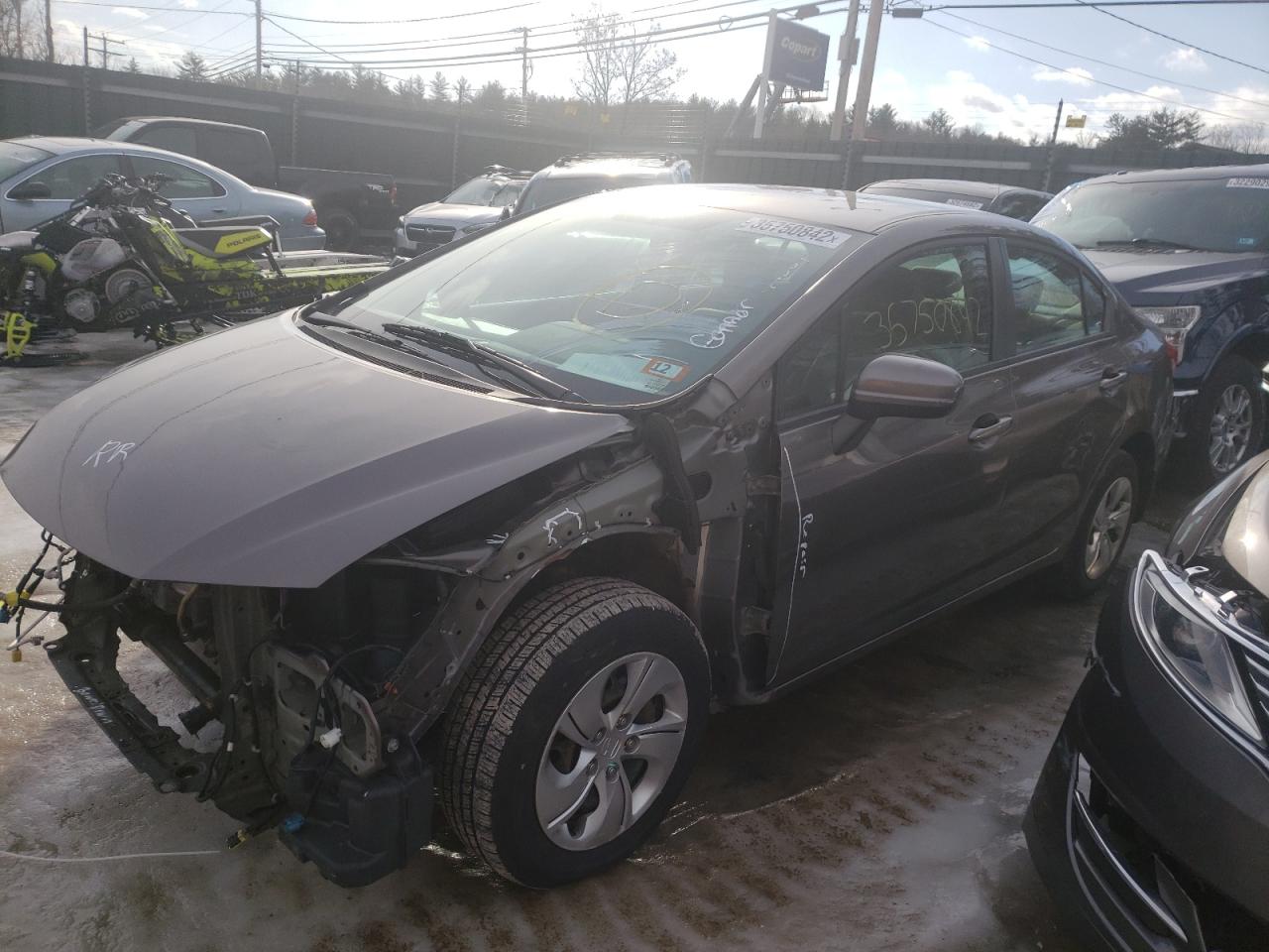 Photo 2 from auction – 2015 HONDA CIVIC LX with VIN 19XFB2F59FE261484
