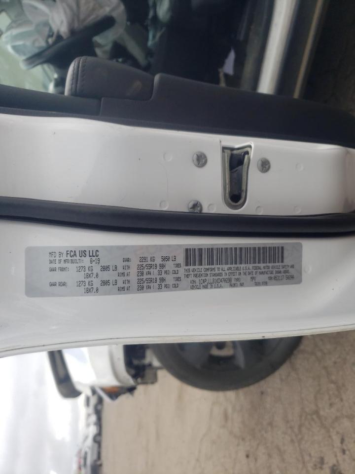 Photo 10 from auction – 2019 JEEP CHEROKEE L with VIN 1C4PJLLB1KD470298