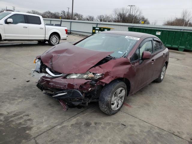 Photo 2 from auction – 2013 HONDA CIVIC LX with VIN 19XFB2F52DE237783
