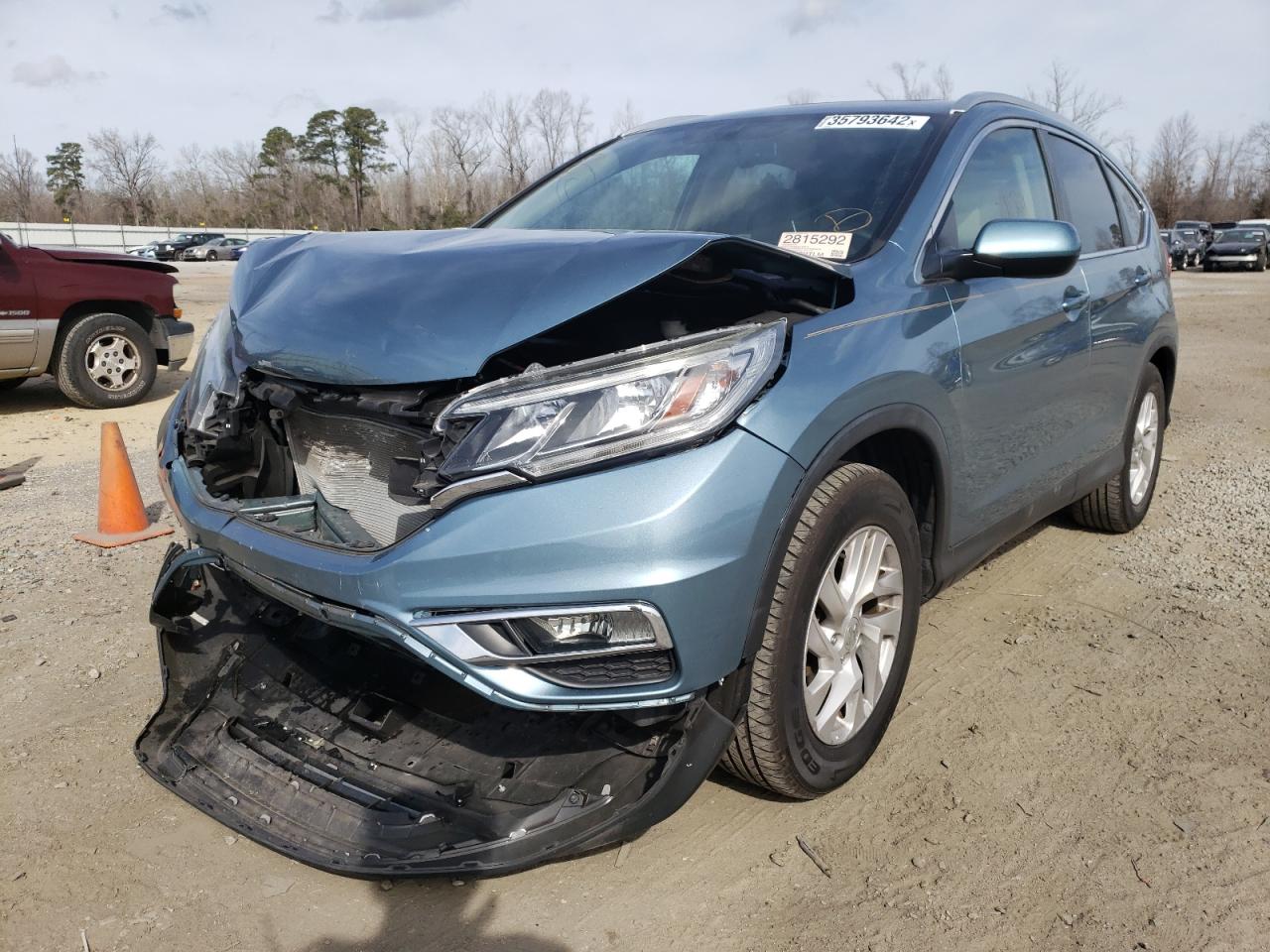 Photo 2 from auction – 2015 HONDA CR-V EXL with VIN 2HKRM3H75FH550854