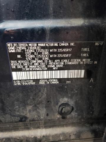 Photo 10 from auction – 2017 TOYOTA RAV4 XLE with VIN 2T3RFREV4HW667594