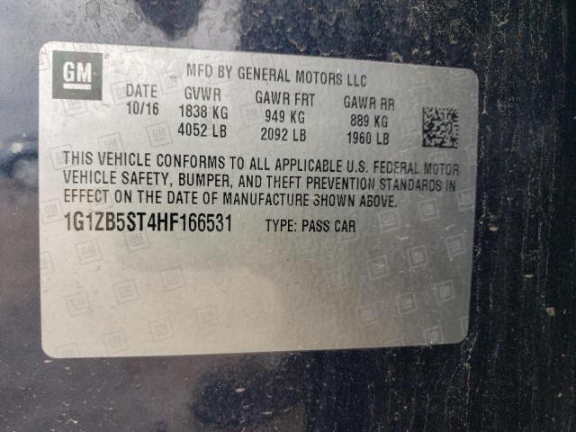 Photo 10 from auction – 2017 CHEVROLET MALIBU LS with VIN 1G1ZB5ST4HF166531
