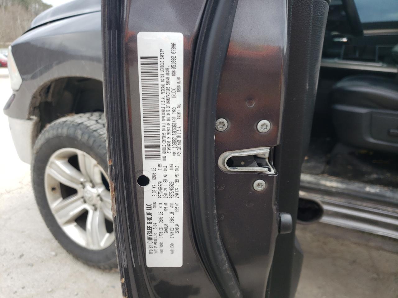 Photo 10 from auction – 2014 RAM 1500 ST with VIN 1C6RR7LT3ES361480