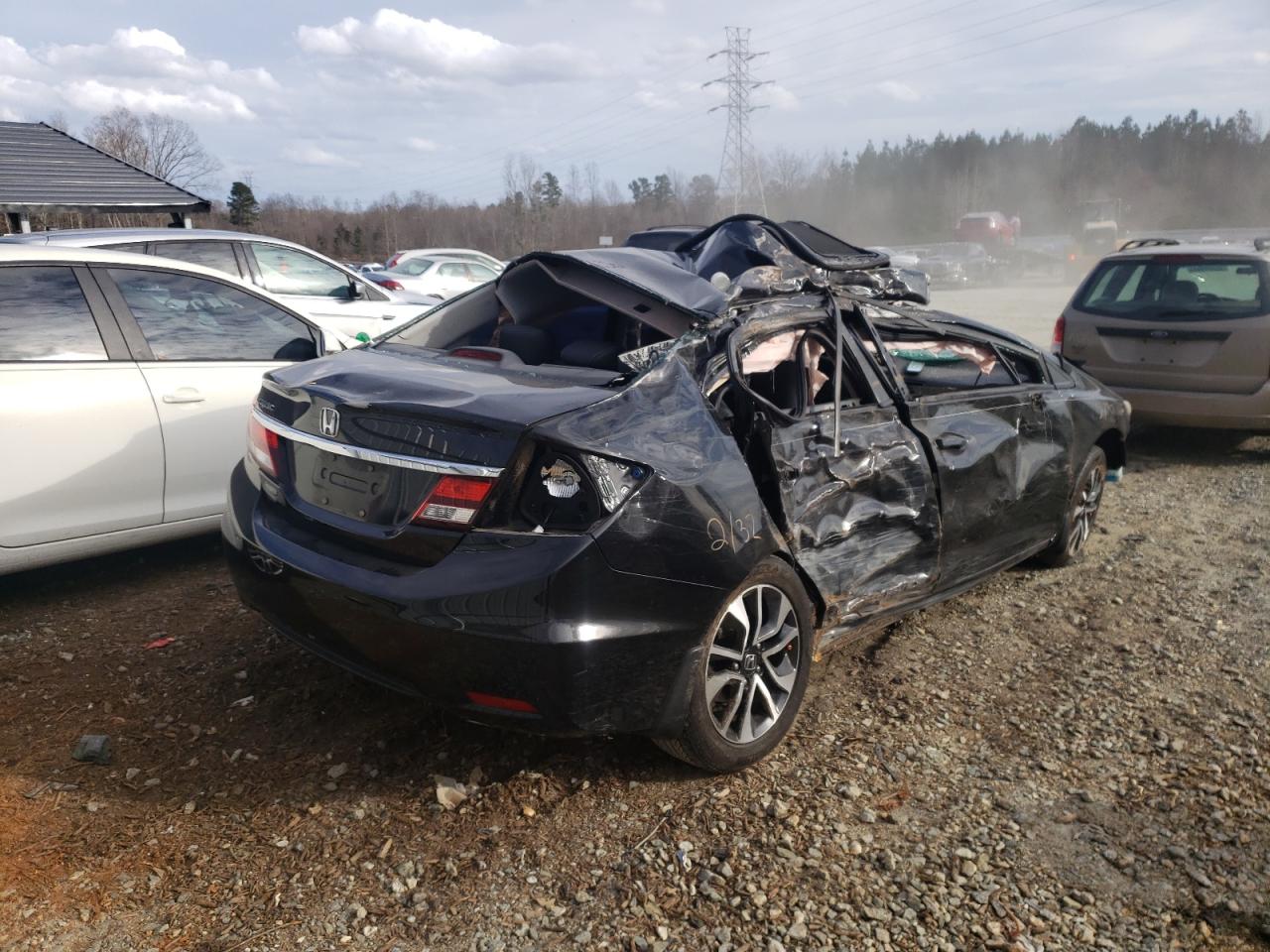Photo 4 from auction – 2013 HONDA CIVIC EXL with VIN 19XFB2F99DE050513