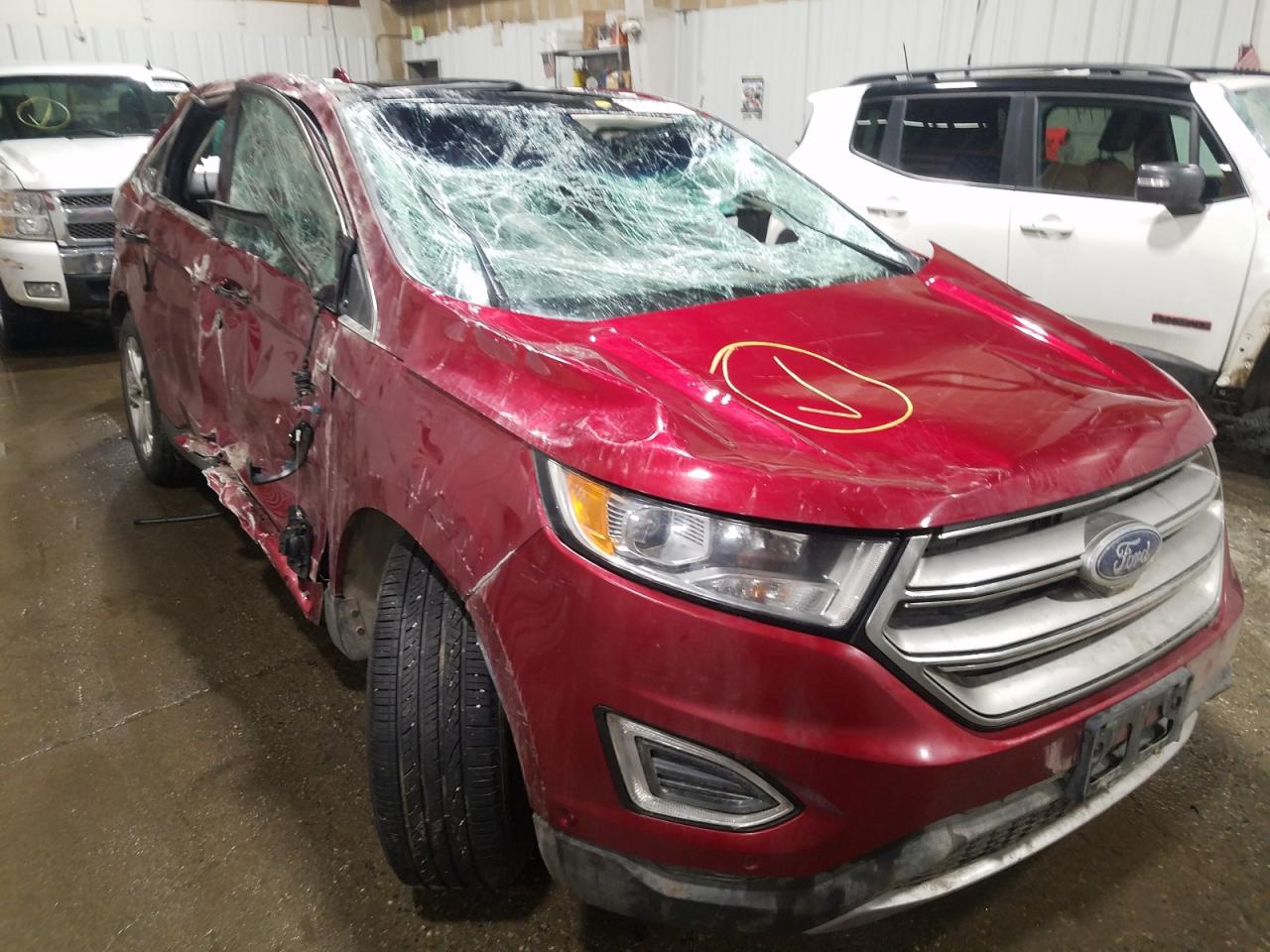 FORD EDGE TITAN 2015 with VIN 2FMPK4K92FBC00375 - Photo from auction