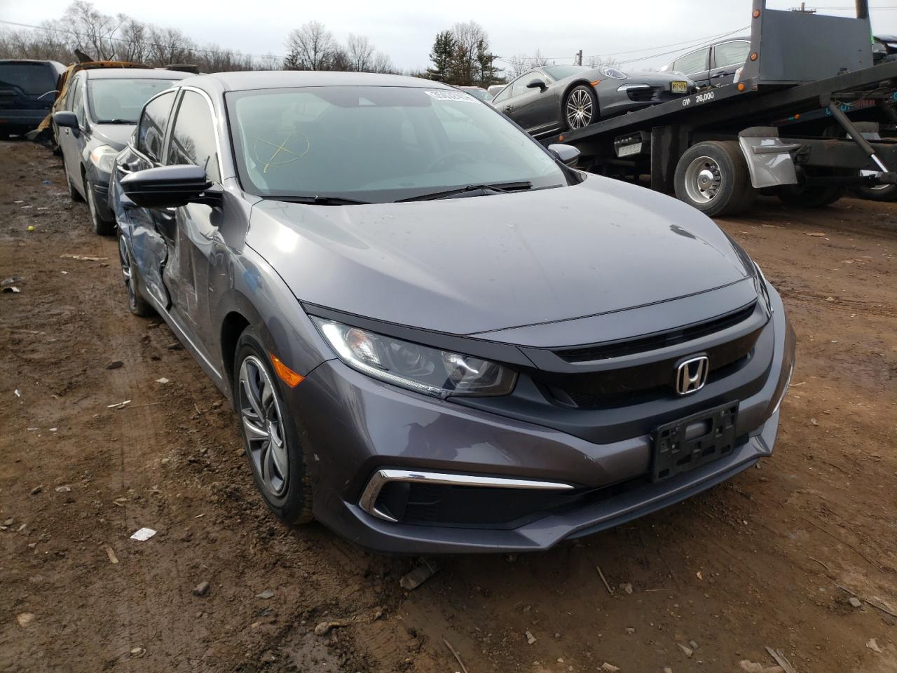 HONDA CIVIC LX 2019 with VIN 2HGFC2F66KH590696 - Photo from auction