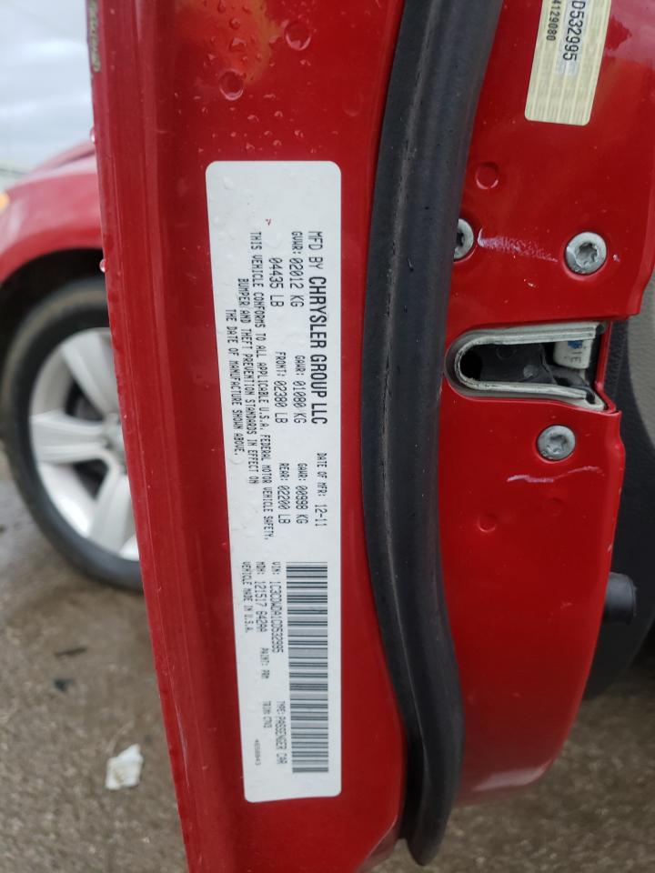 Photo 10 from auction – 2012 DODGE CALIBER SX with VIN 1C3CDWDA1CD532995
