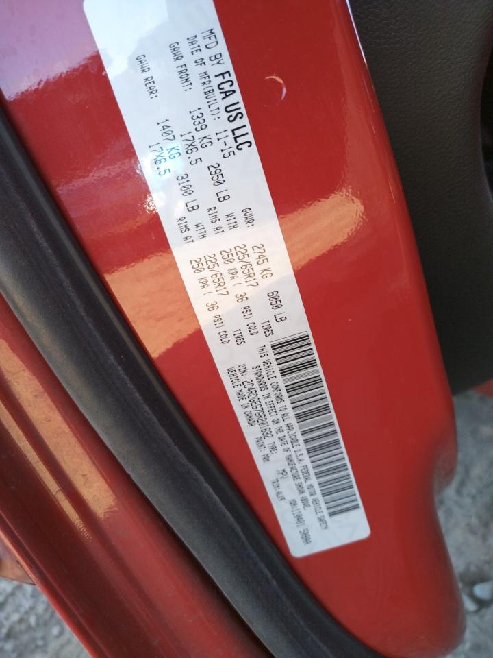 Photo 10 from auction – 2016 DODGE GRAND CARA with VIN 2C4RDGEG7GR201632