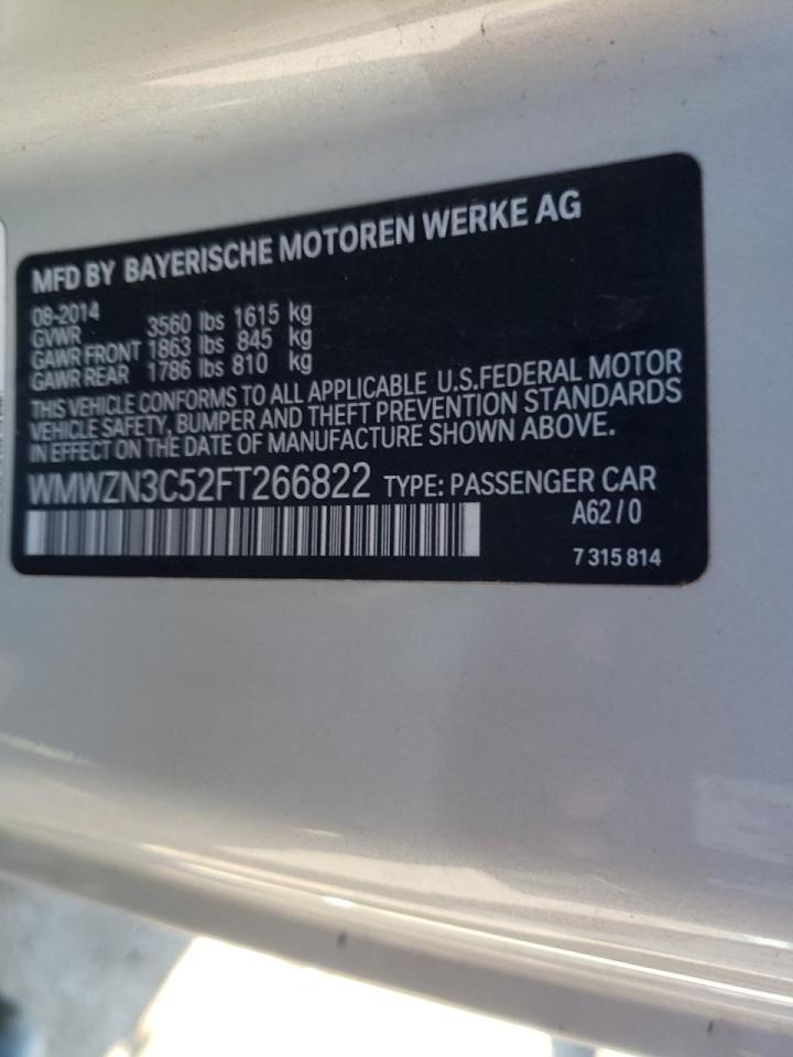 Photo 10 from auction – 2015 MINI COOPER with VIN WMWZN3C52FT266822