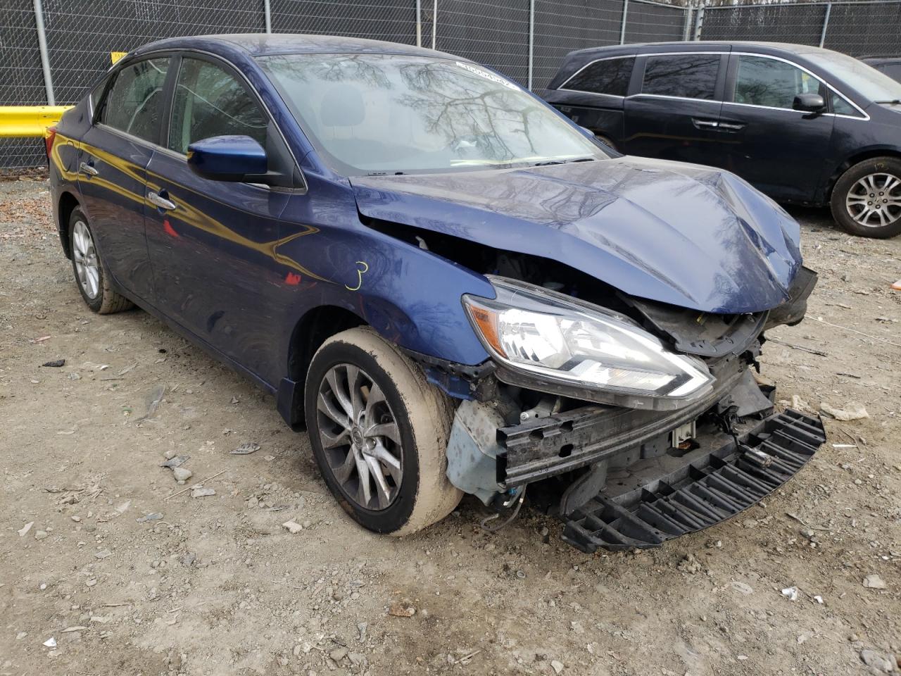NISSAN SENTRA S 2018 with VIN 3N1AB7AP8JY265231 - Photo from auction