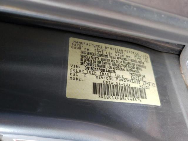 Photo 10 from auction – 2011 NISSAN VERSA S with VIN 3N1BC1AP8BL448576