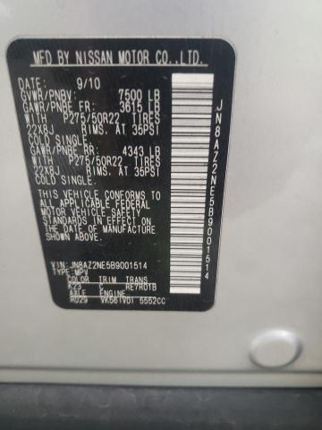 Photo 10 from auction – 2011 INFINITI QX56 with VIN JN8AZ2NE5B9001514