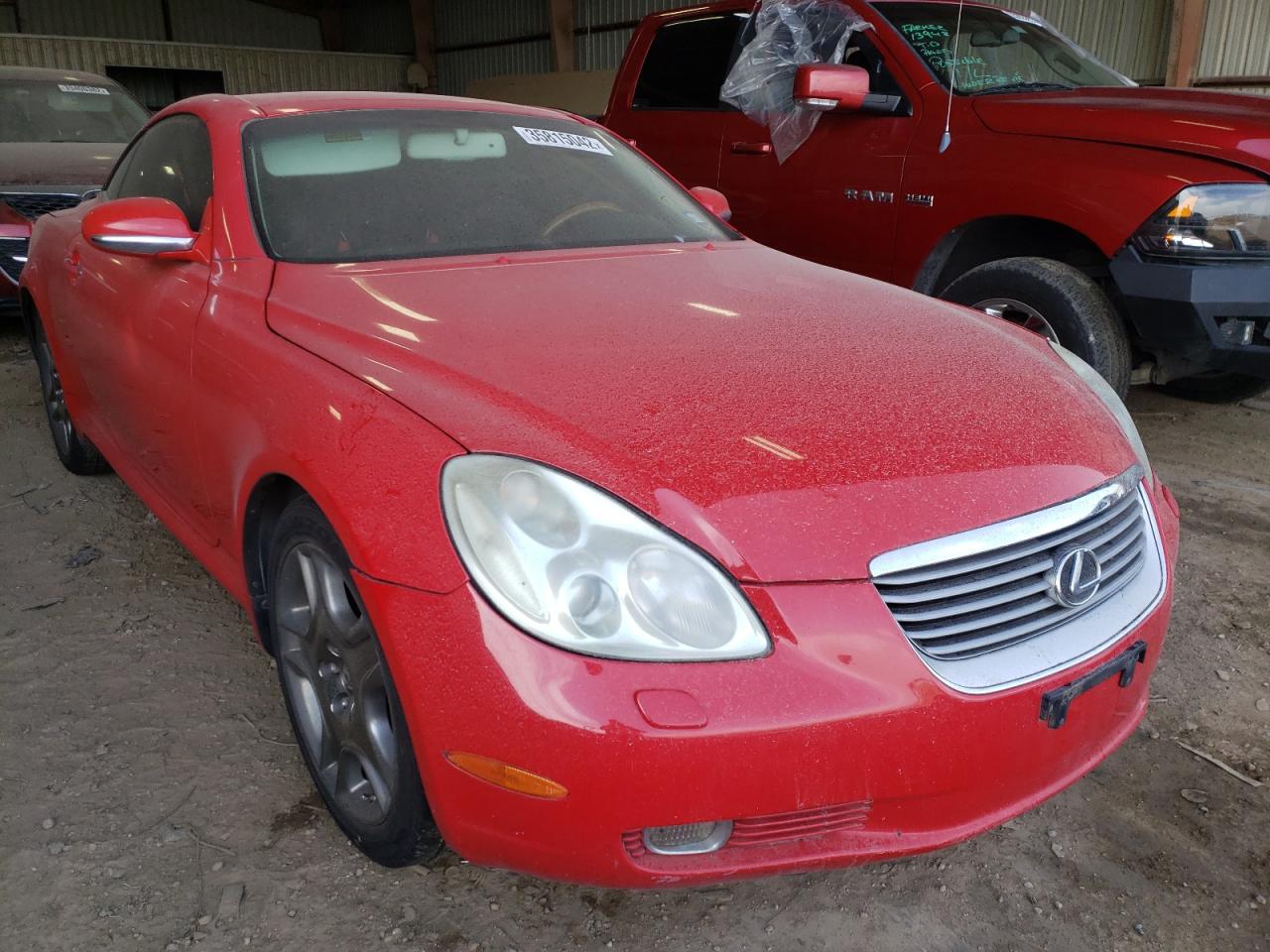 LEXUS SC 430 2002 with VIN JTHFN48Y720002844 - Photo from auction