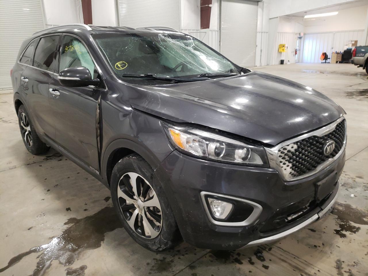 KIA SORENTO EX 2016 with VIN 5XYPHDA54GG006025 - Photo from auction