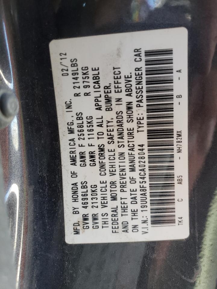 Photo 10 from auction – 2012 ACURA TL with VIN 19UUA8F54CA028044