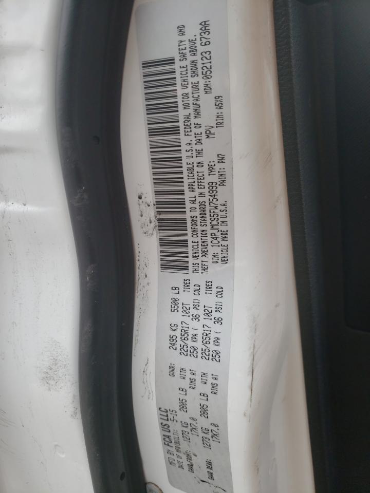 Photo 10 from auction – 2015 JEEP CHEROKEE L with VIN 1C4PJMCS5FW754999