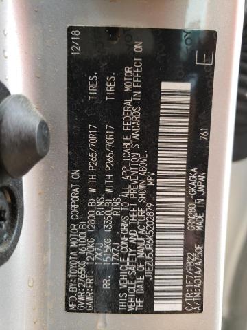 Photo 10 from auction – 2019 TOYOTA 4RUNNER SR with VIN JTEZU5JR6K5202879