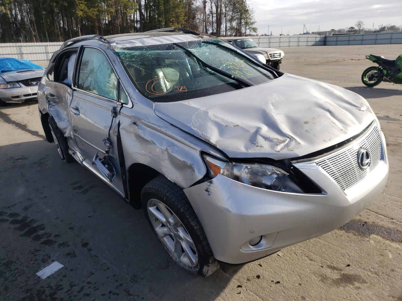 LEXUS RX 350 2010 with VIN 2T2ZK1BA3AC036359 - Photo from auction