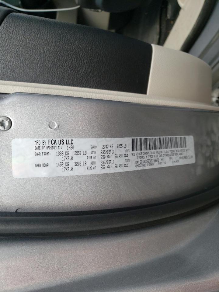 Photo 10 from auction – 2020 CHRYSLER PACIFICA T with VIN 2C4RC1FG3LR159372